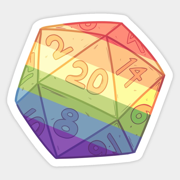 Pride Dice Sticker by AstralArts